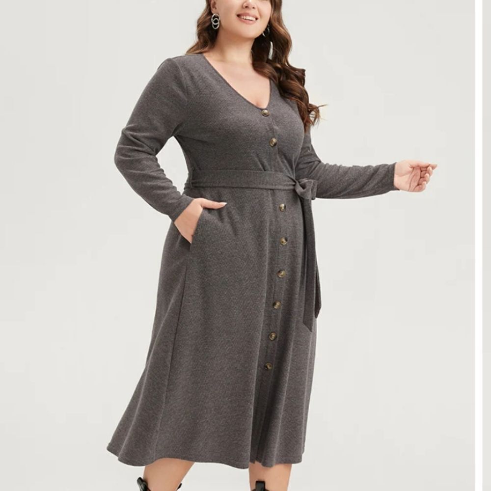 NWT BloomChic gray boho dress 28 /5X - Picture 2 of 11